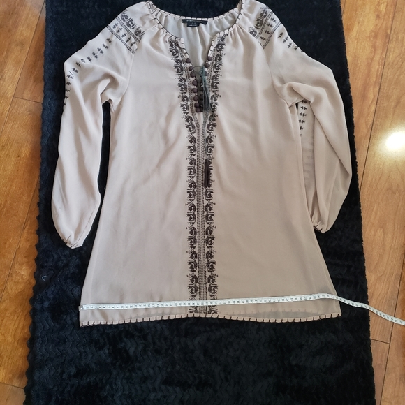 BCBG transparent tunic long sleeves one size - Picture 6 of 8